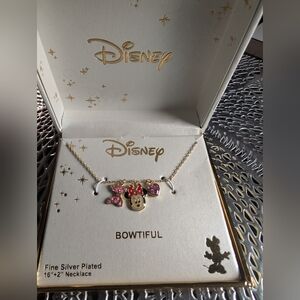 Disney Bowtiful Necklace with Gold and Pink Charms